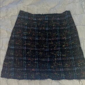 Multicolor Tweed Skirt